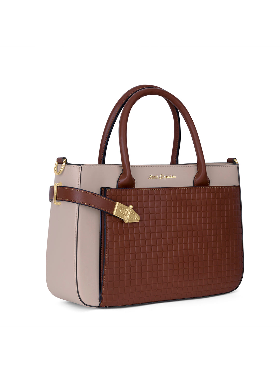 Astoria Satchel Bag Beige