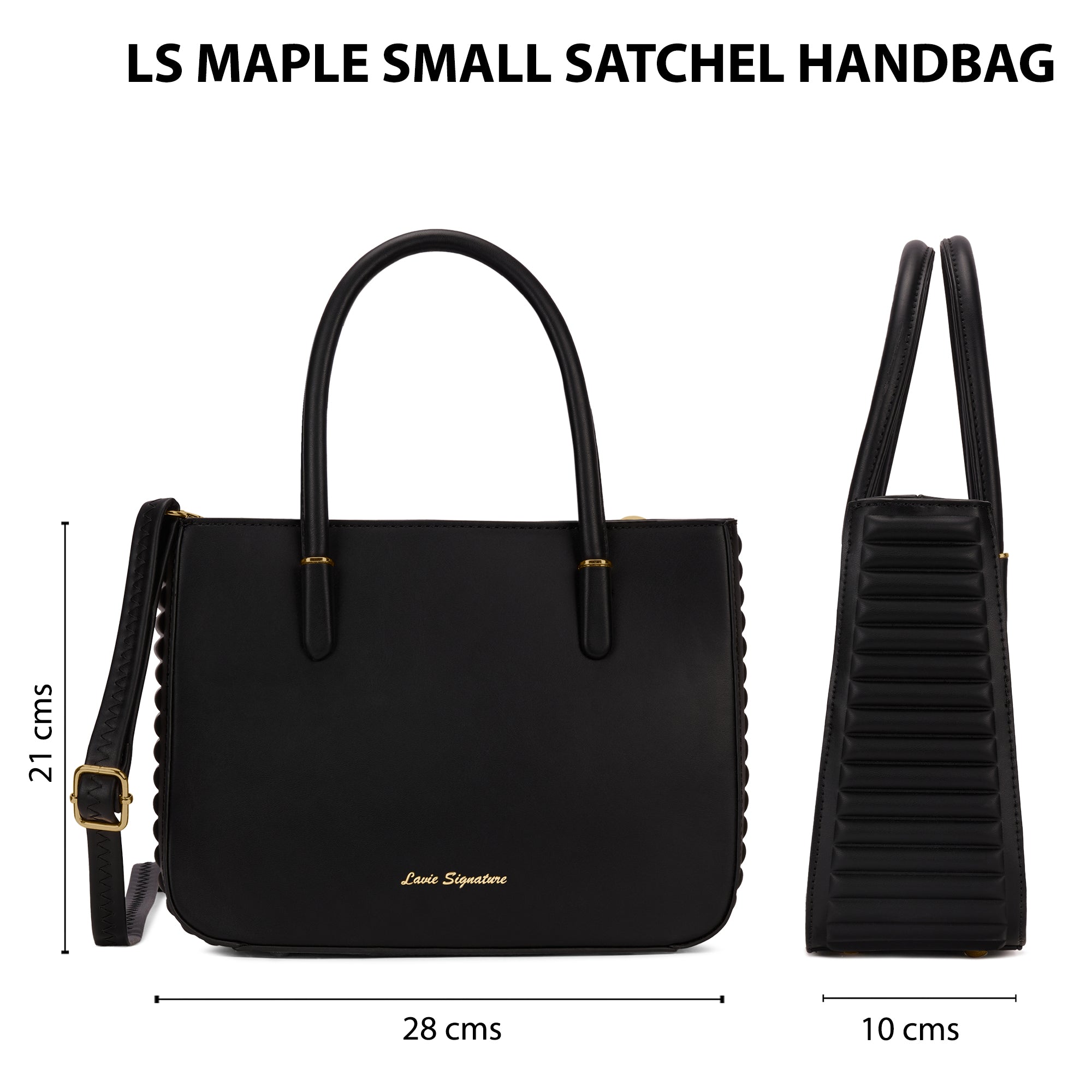Maple Satchel Bag Black
