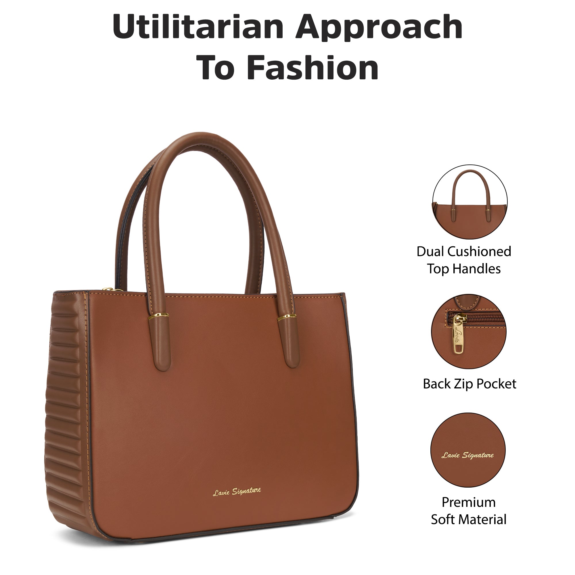 Maple Satchel Bag Tan