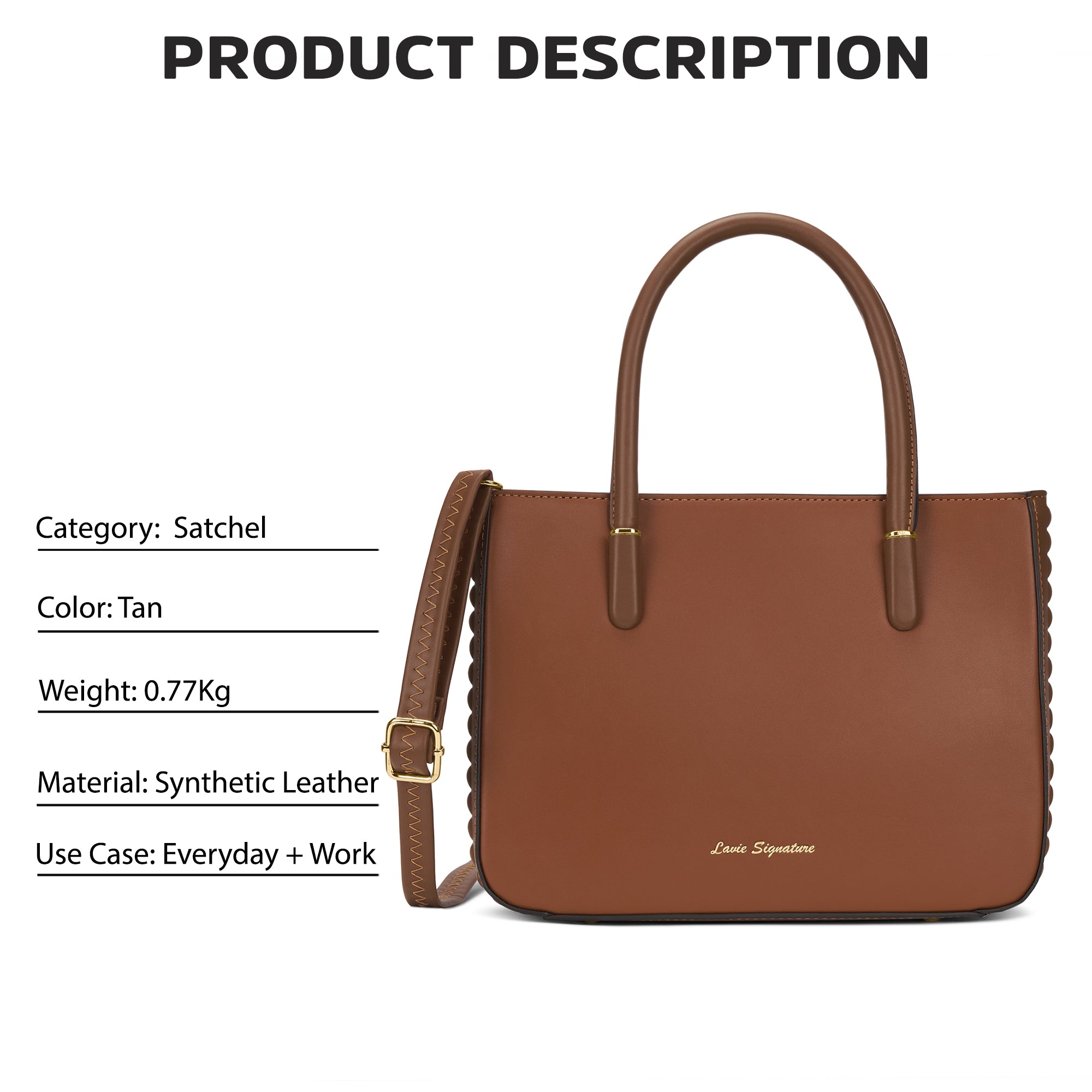 Maple Satchel Bag Tan