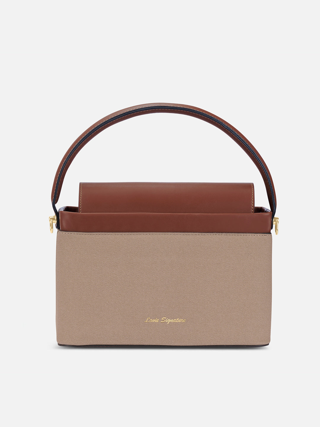 Zion Small Belt Satchel Bag Bag Beige