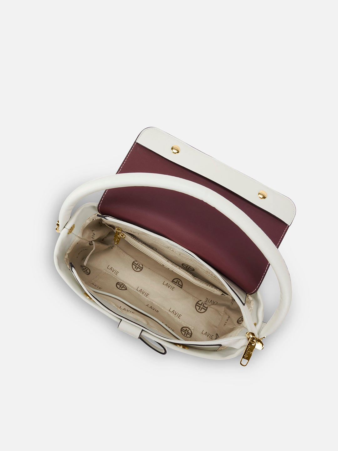 Zion Small Belt Satchel Bag Bag Off White