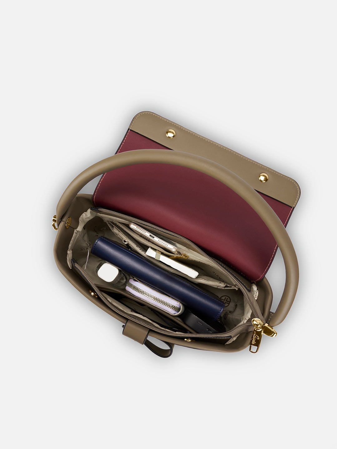Zion Small Belt Satchel Bag Bag Tan