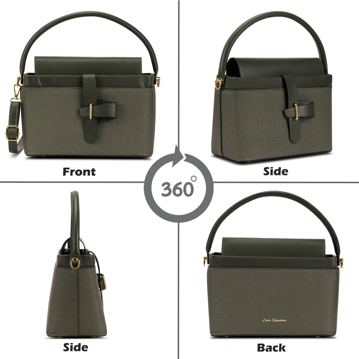 Zion Small Belt Satchel Bag Bag Olive