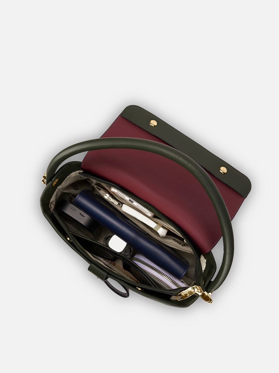Zion Small Belt Satchel Bag Bag Olive