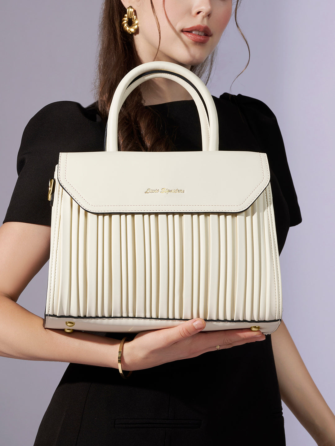 Austin Satchel Bag Off White