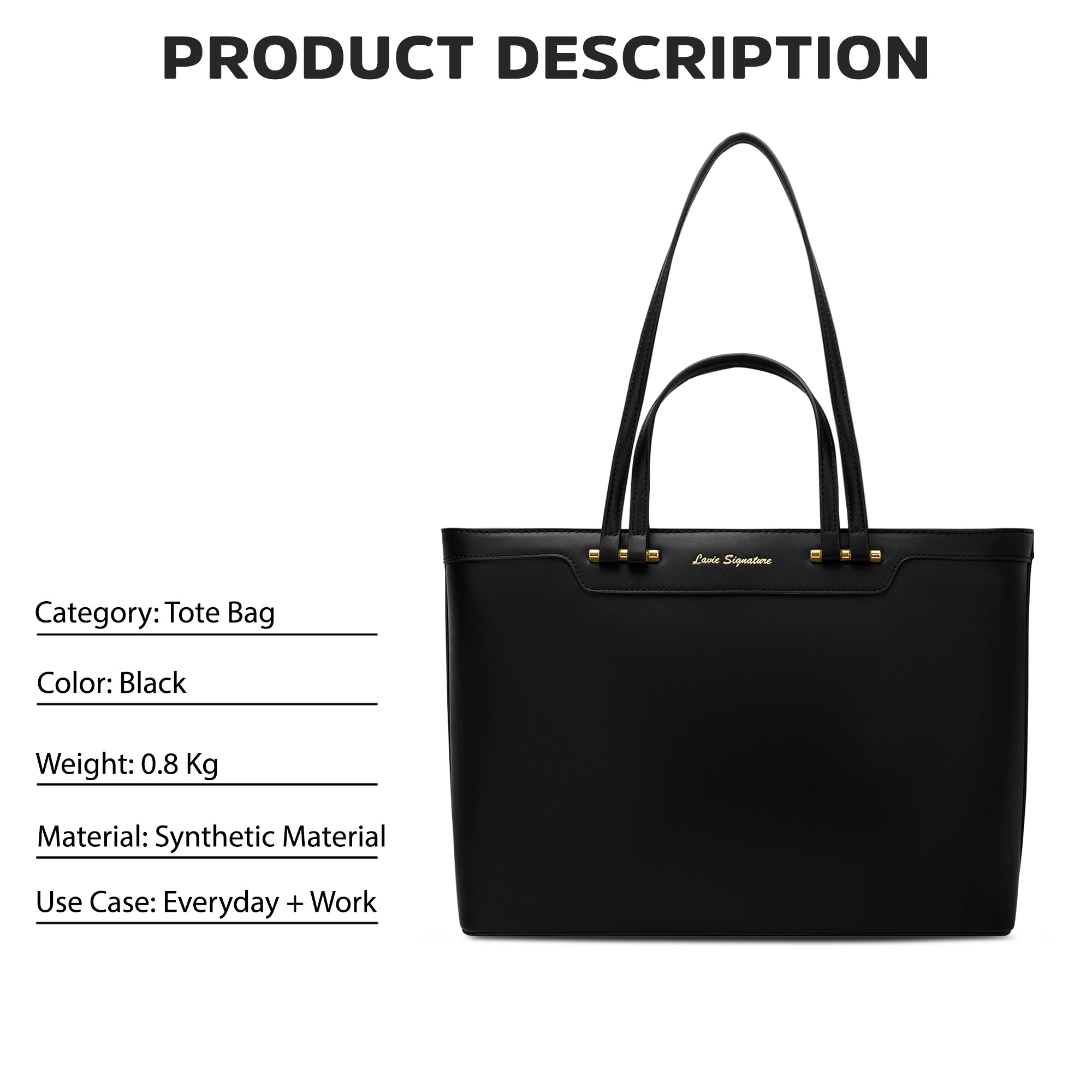 Zoey Small 2Way Tote Bag Bag
