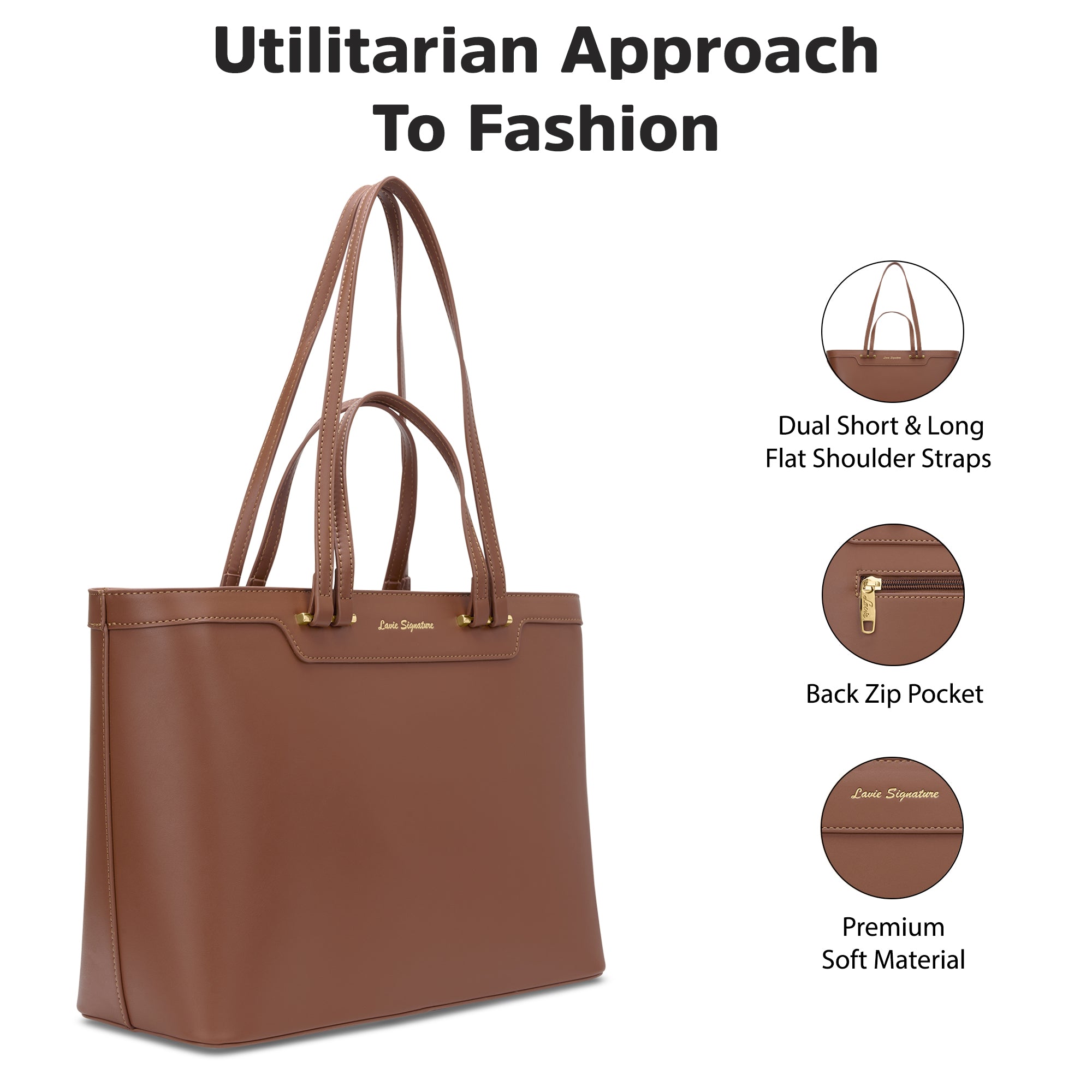 Zoey Small 2Way Tote Bag Bag