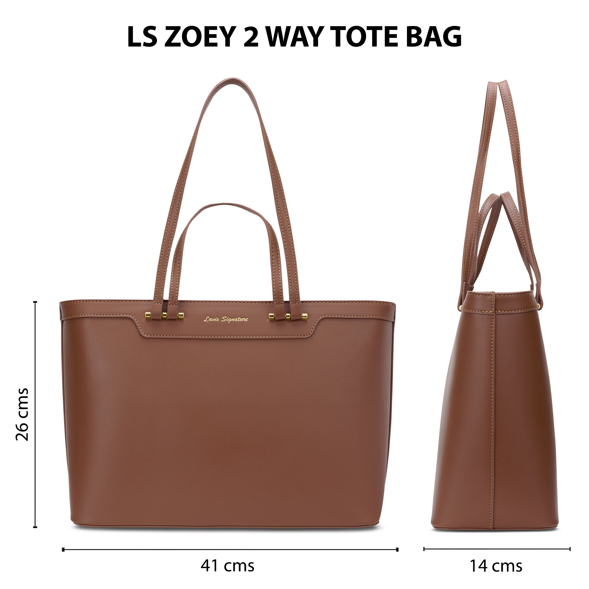 Zoey Small 2Way Tote Bag Bag