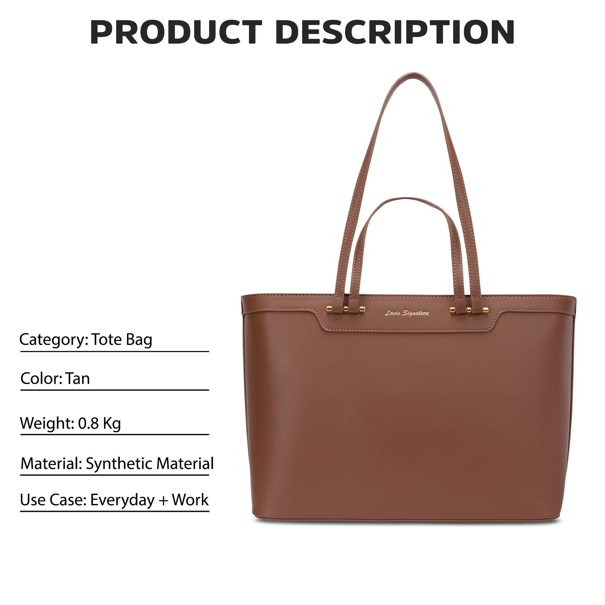 Zoey Small 2Way Tote Bag Bag