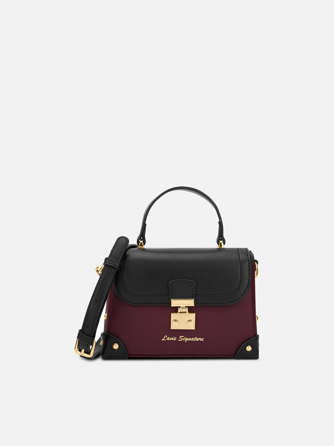 Beaufort Flap Extra Small Maroon Satchel Bag