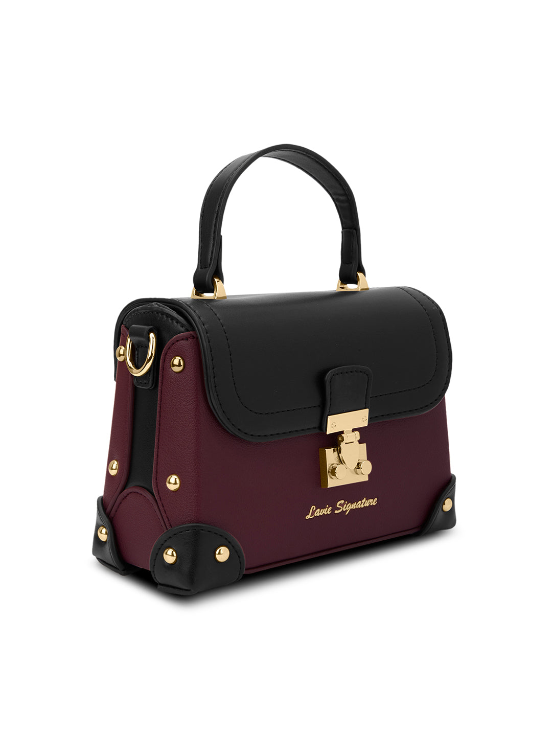 Beaufort26 Flap Satchel Bag Maroon