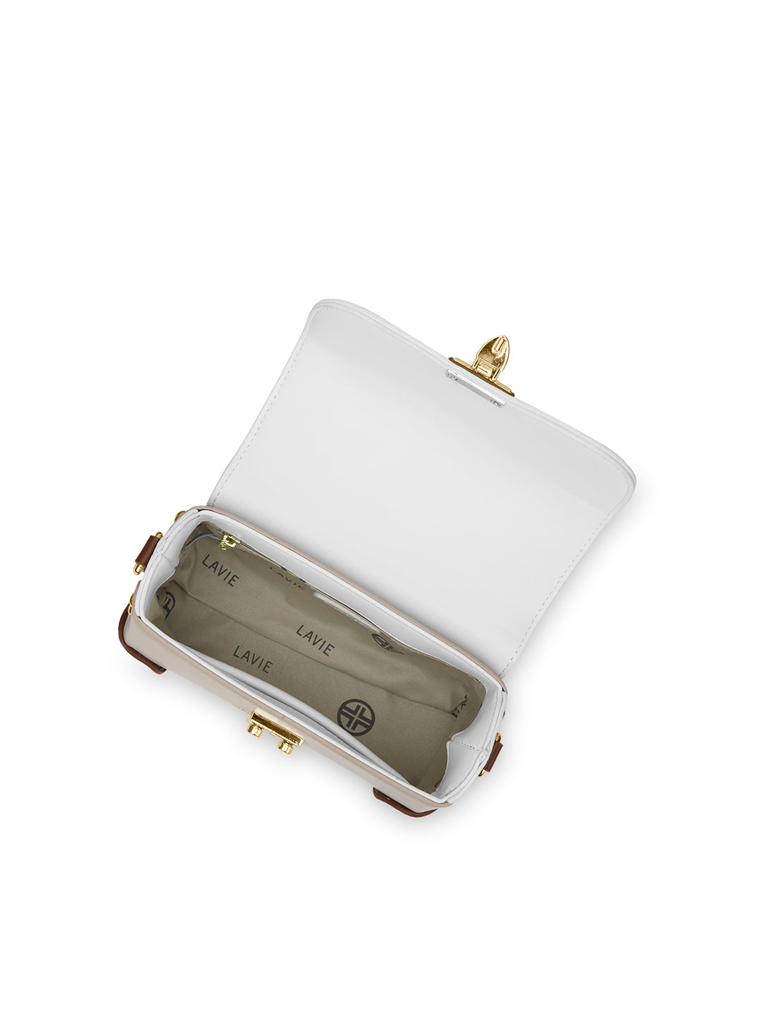 Beaufort26 Flap Satchel Bag Beige