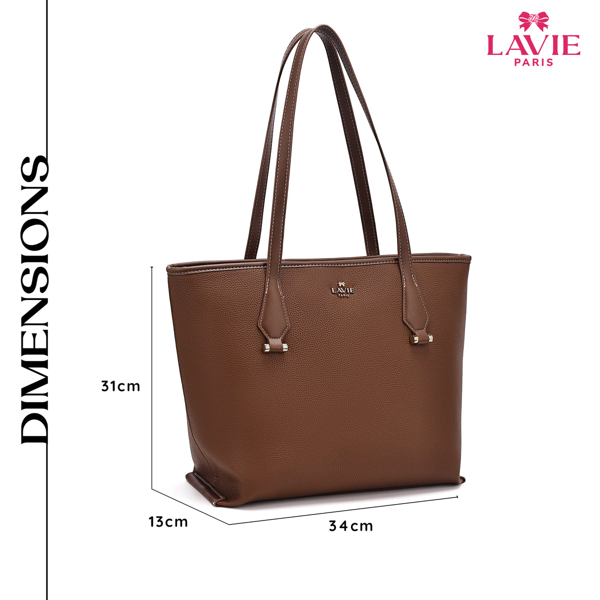 Soft Stacy Large Tan Tote Bag