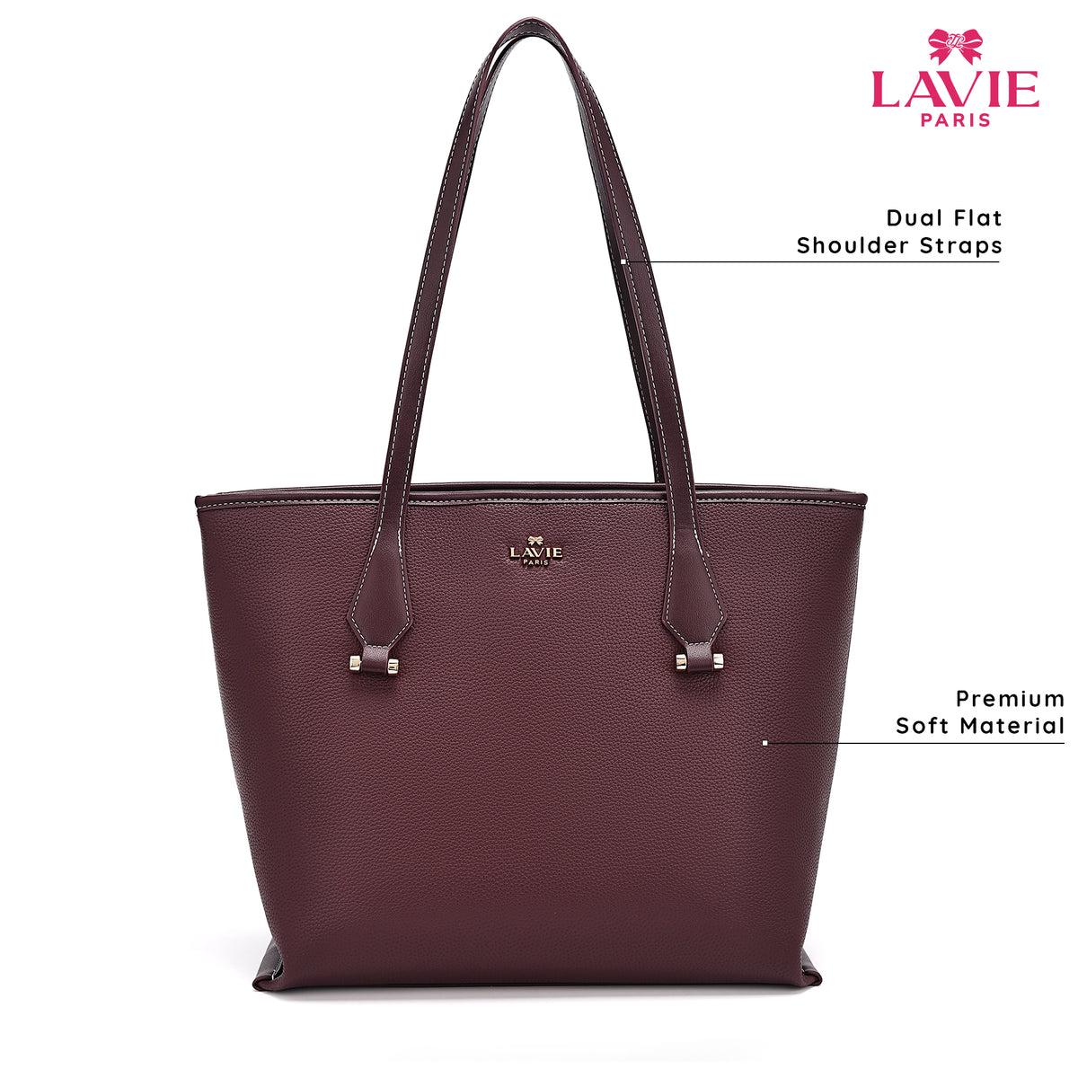 Soft Large Wine Tote Bag