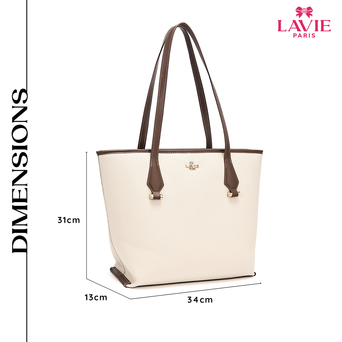 Soft Stacy Large Off White Tote Bag