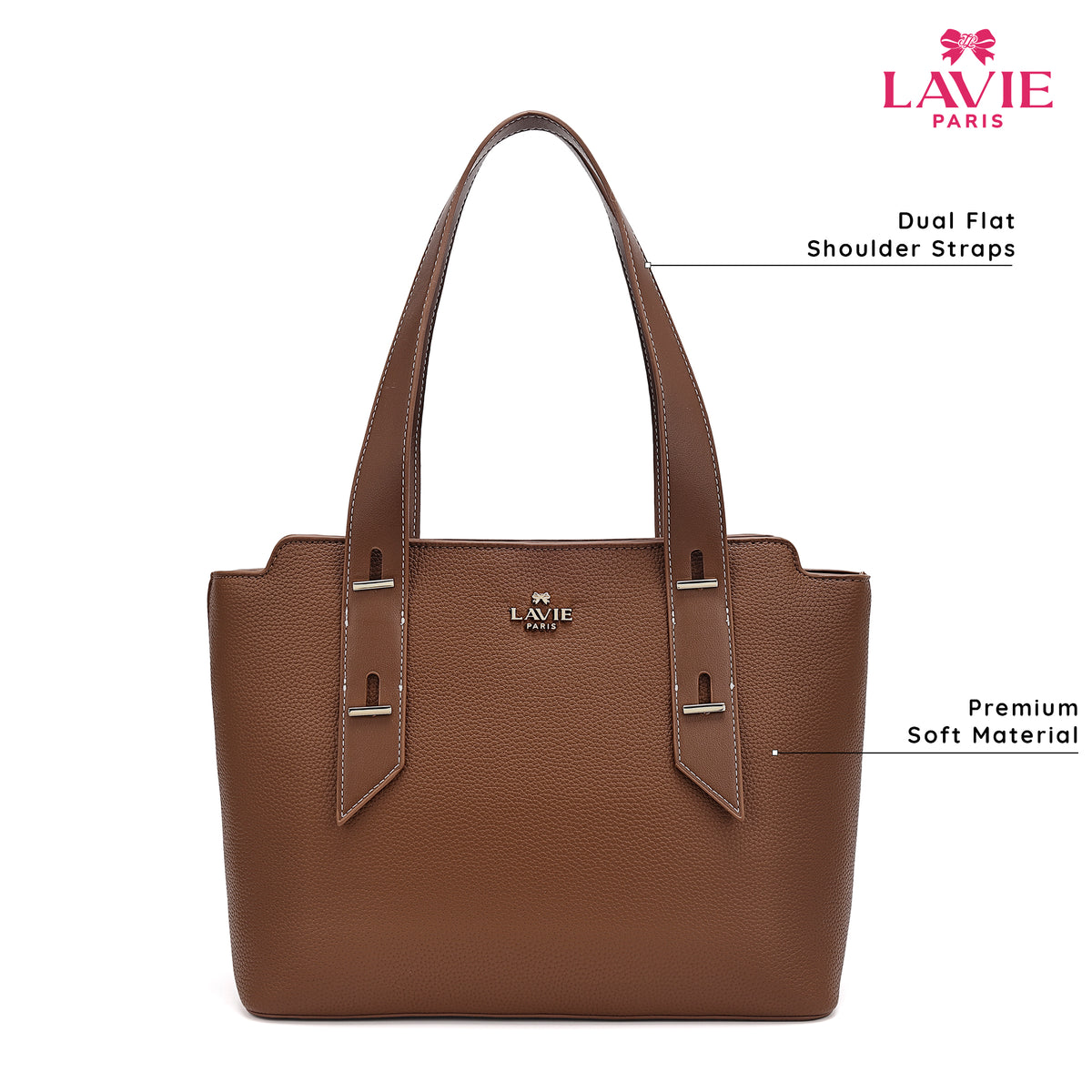 Soft Medium Tan Tote Bag