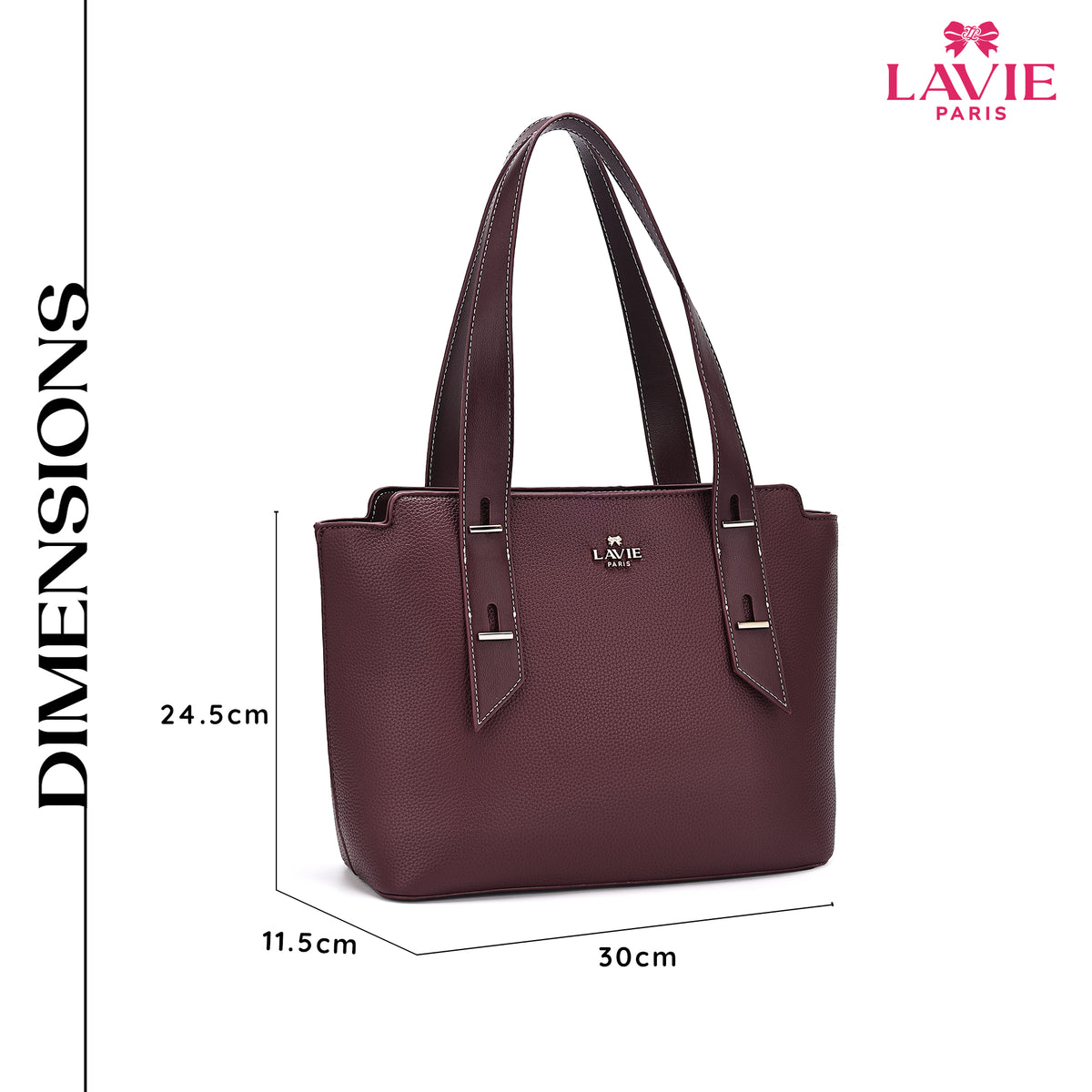 Soft Solene Medium Wine Tote Bag