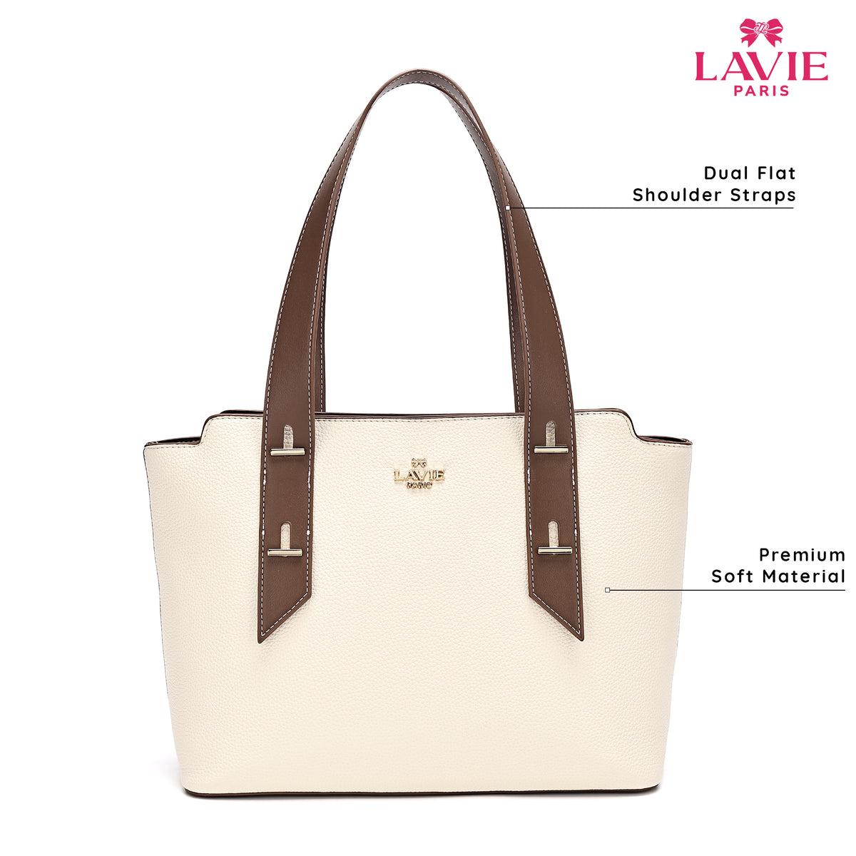 Soft Medium Off White Tote Bag