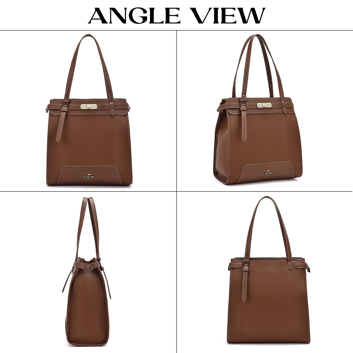 Soft Steph Vertical Medium Tan Satchel Bag