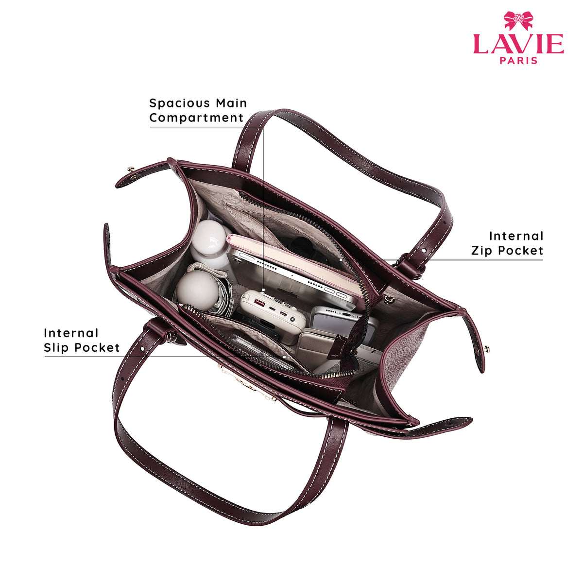 Soft Medium Wine Satchel Bag