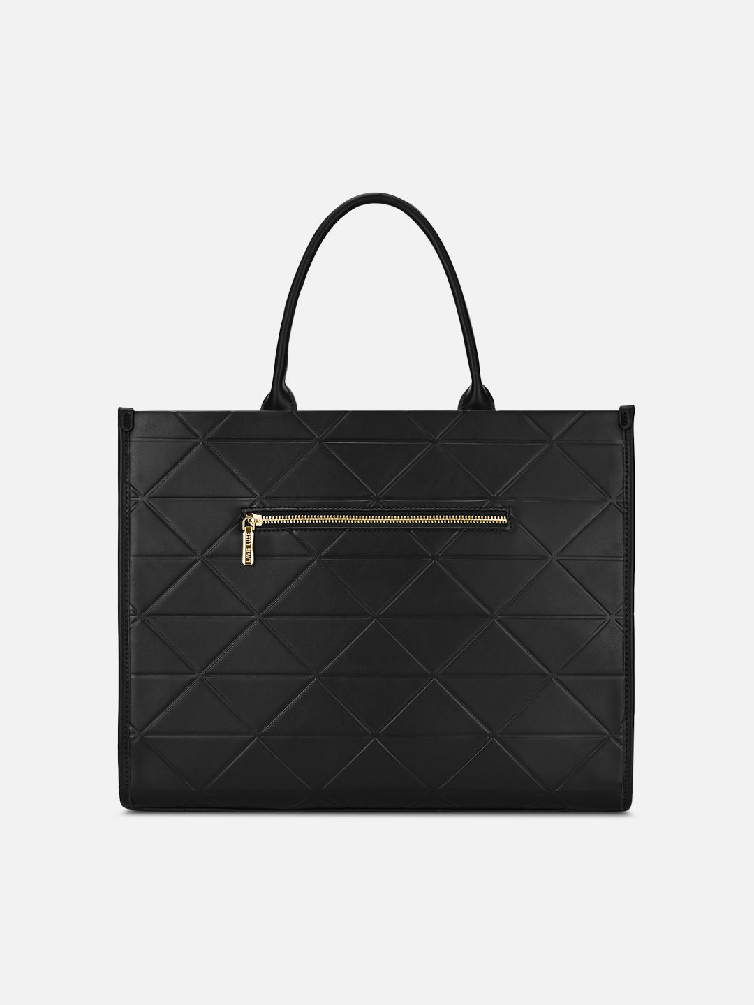 Mona26 Extra Large Box Satchel Bag Black
