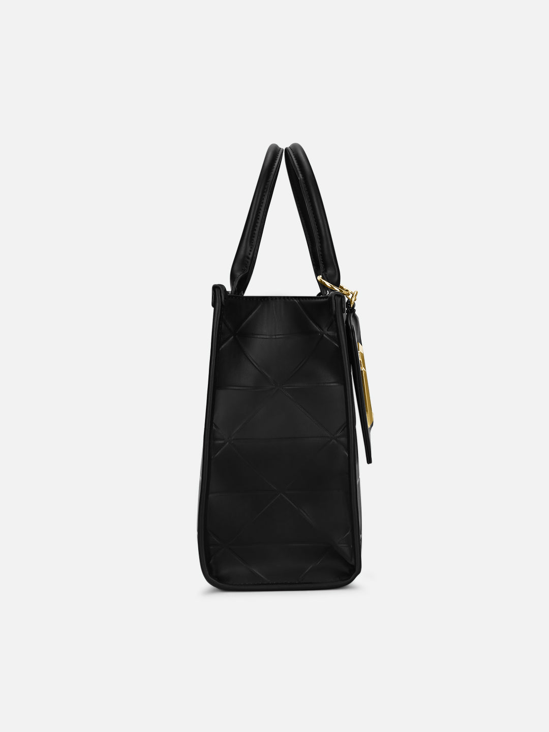 Mona26 Large Box Satchel Bag Black