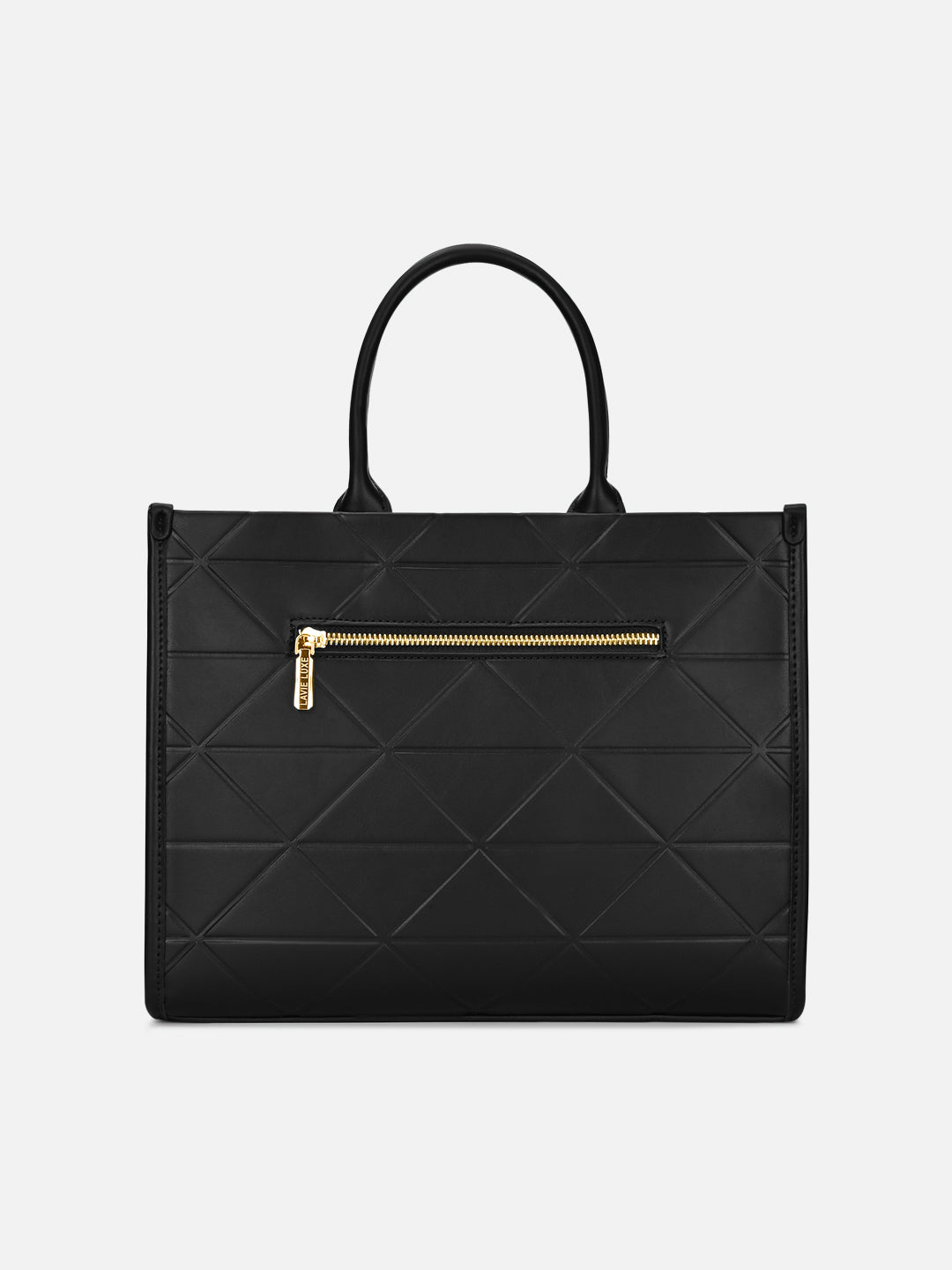 Mona26 Large Box Satchel Bag Black