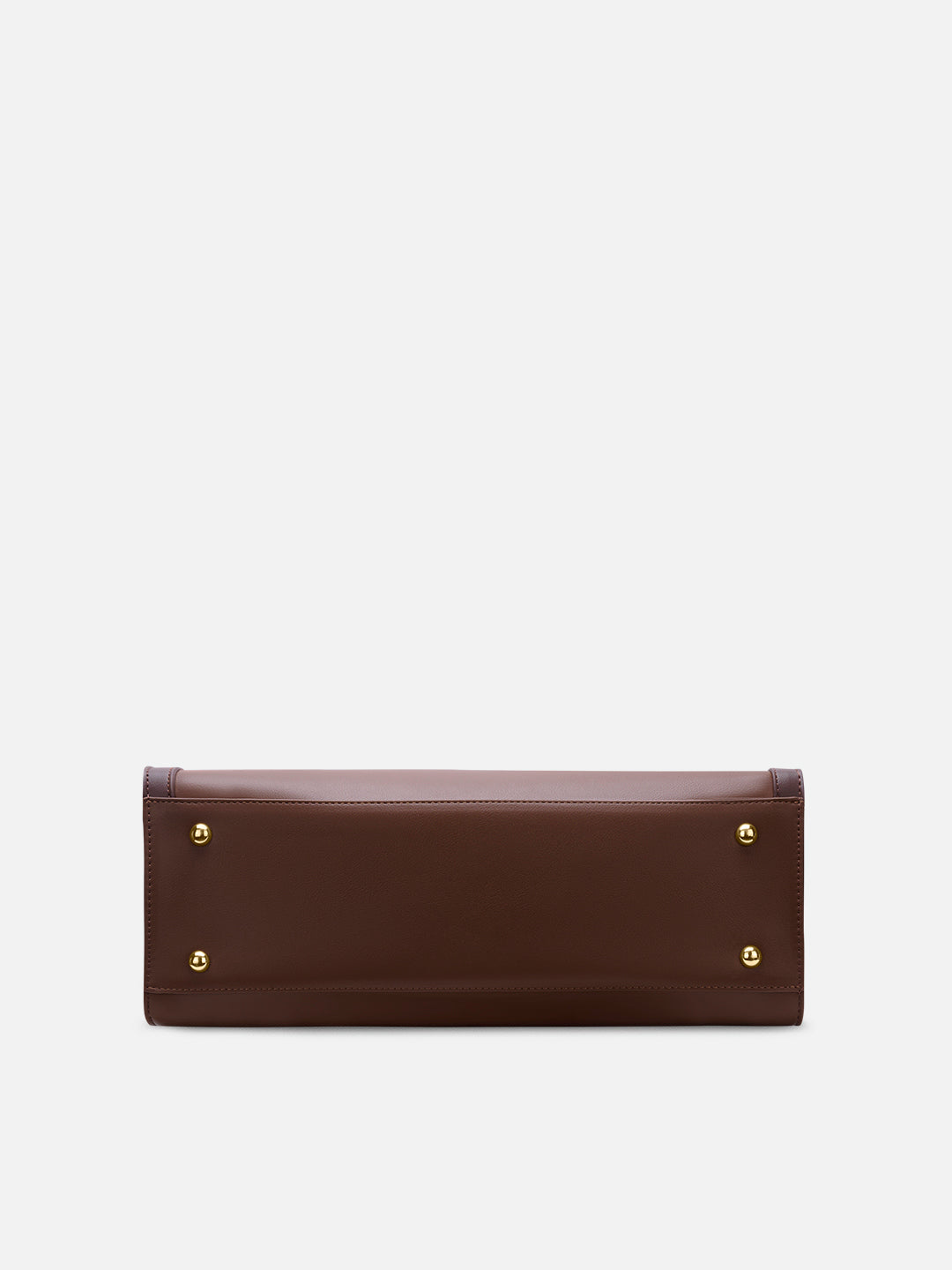 Jade Large Monogram Satchel Bag Brown