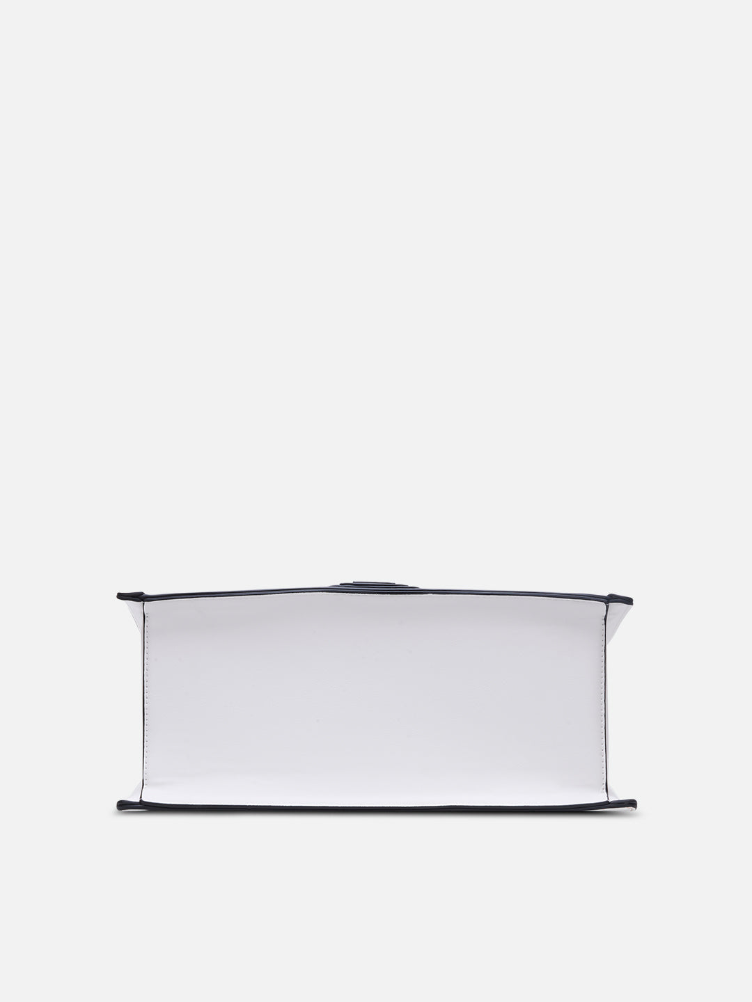 Louvre Large Chain Satchel Bag White/Blue