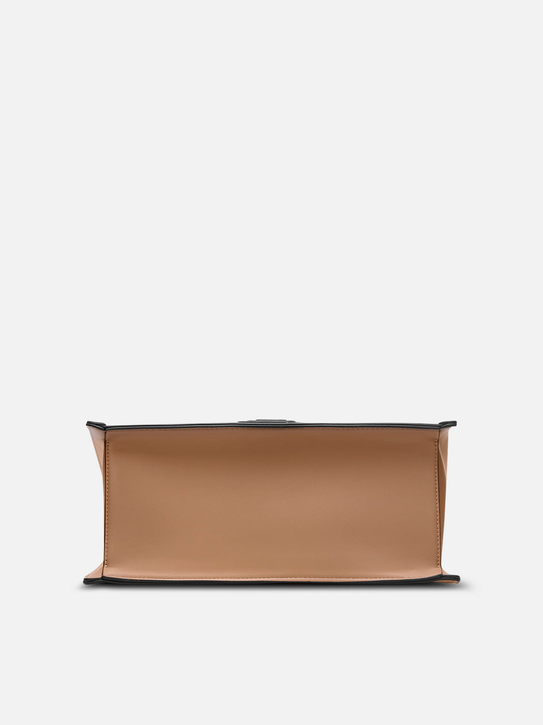 Louvre Large Chain Satchel Bag Beige