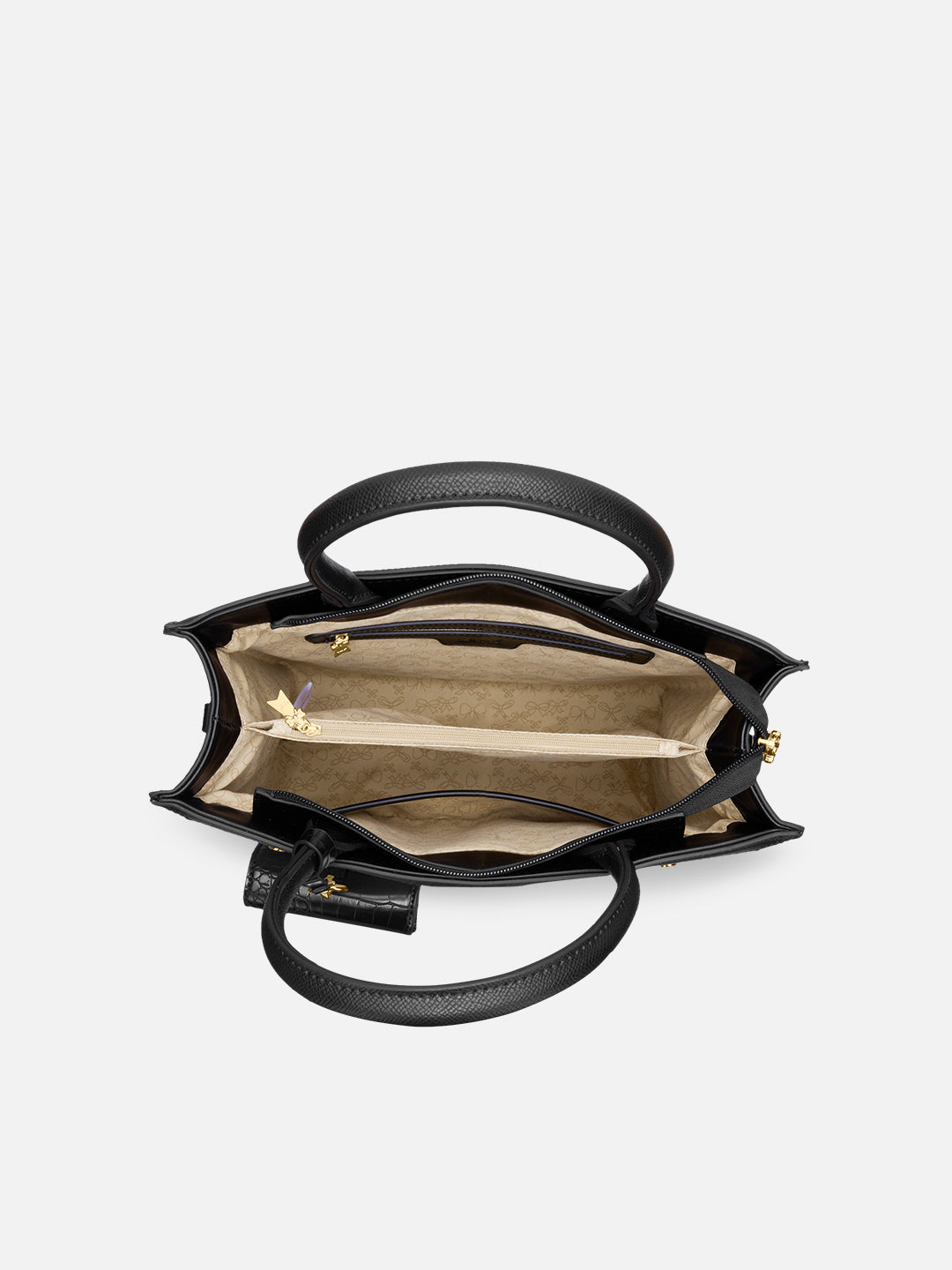 Louvre Large Chain Satchel Bag White