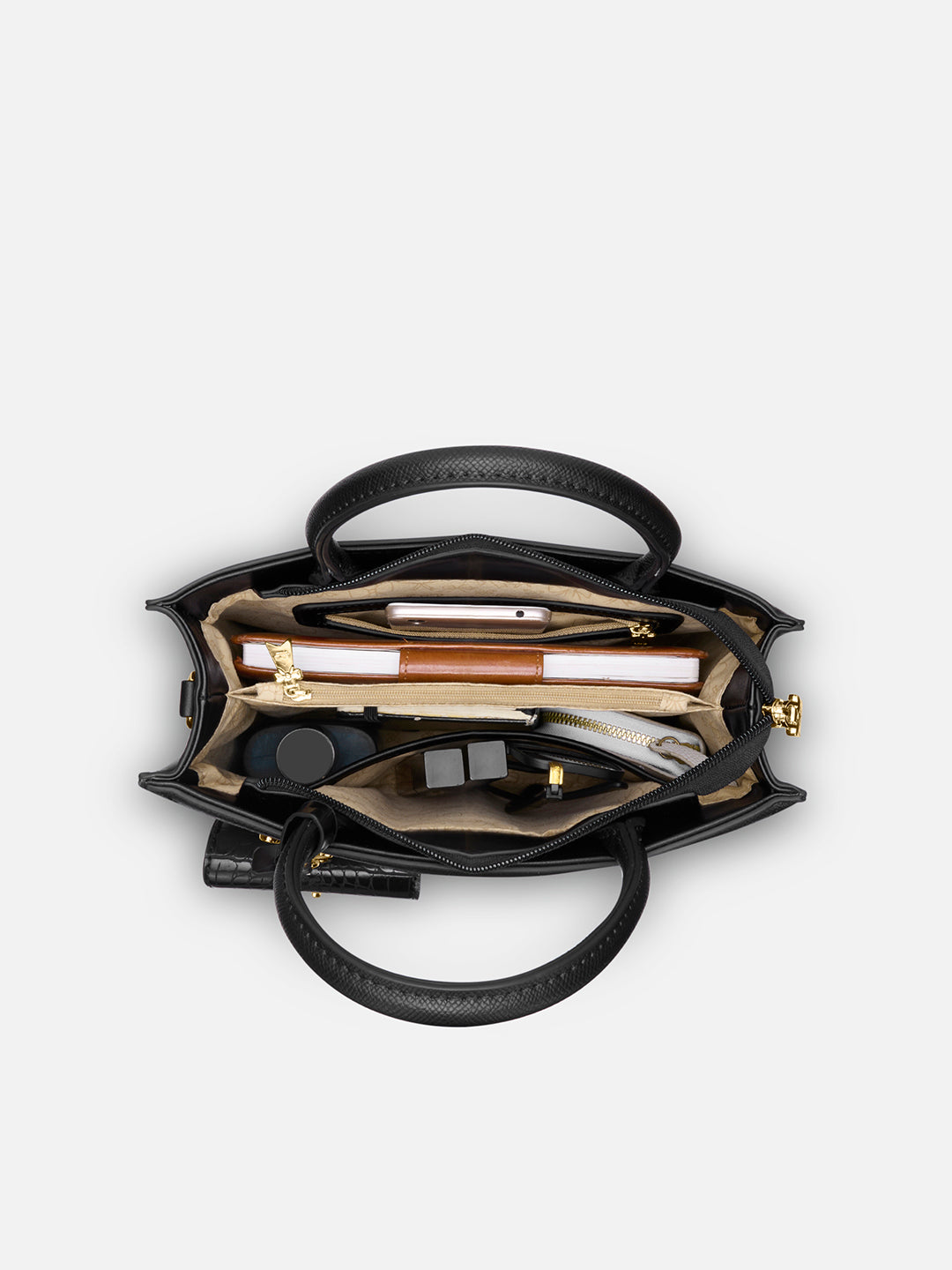 Louvre Medium Chain Satchel Bag White