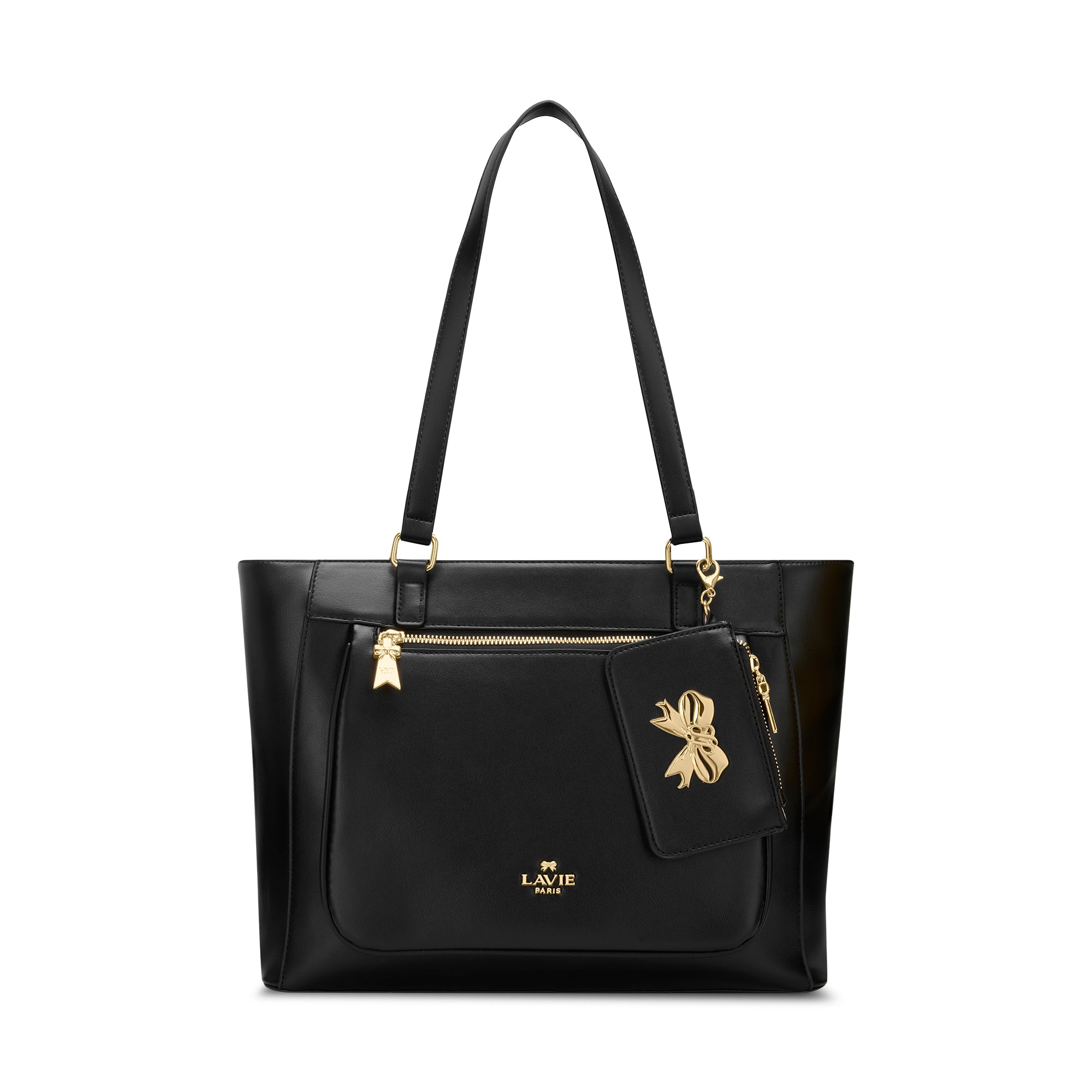 S Pisa Laptop Tote Bag Black