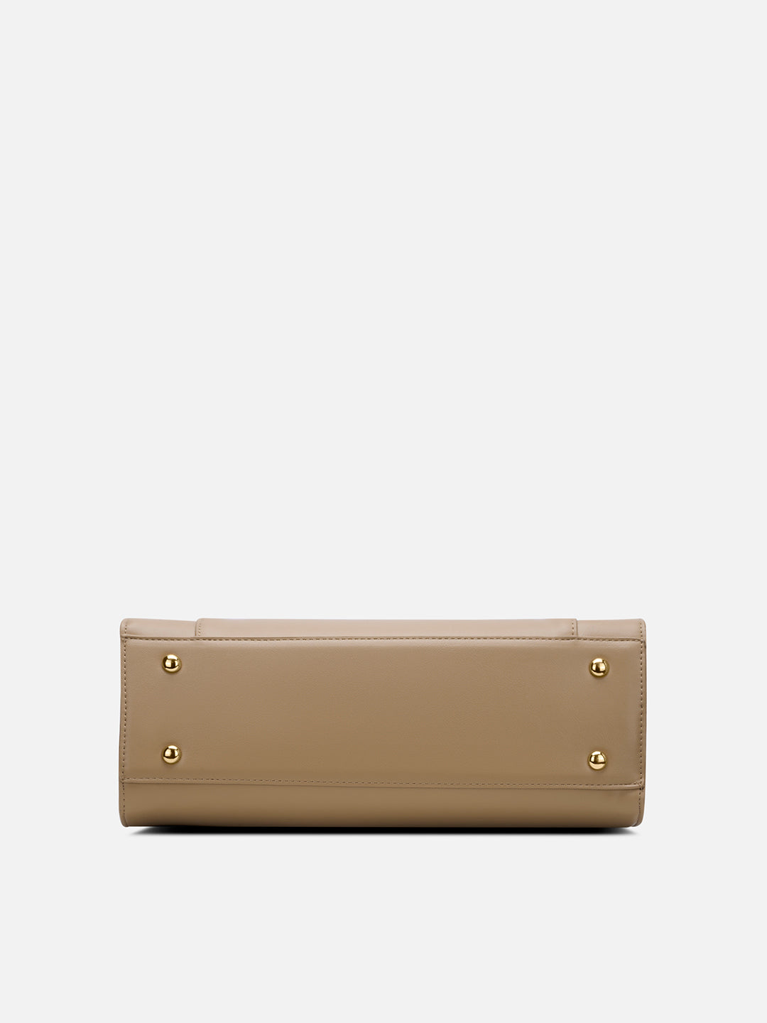 Pisa Box Large Satchel Bag Beige