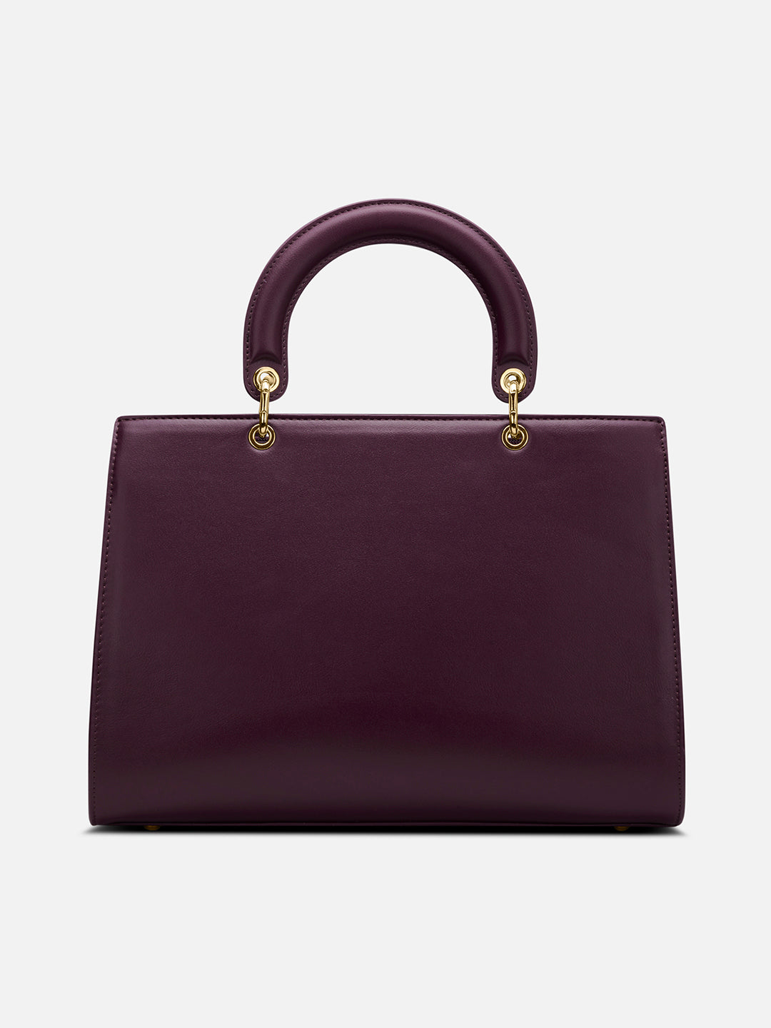 Pisa Box Large Satchel Bag Wine