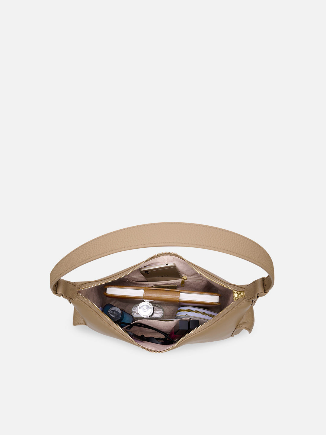 Pisa Medium Hobo Bag Beige