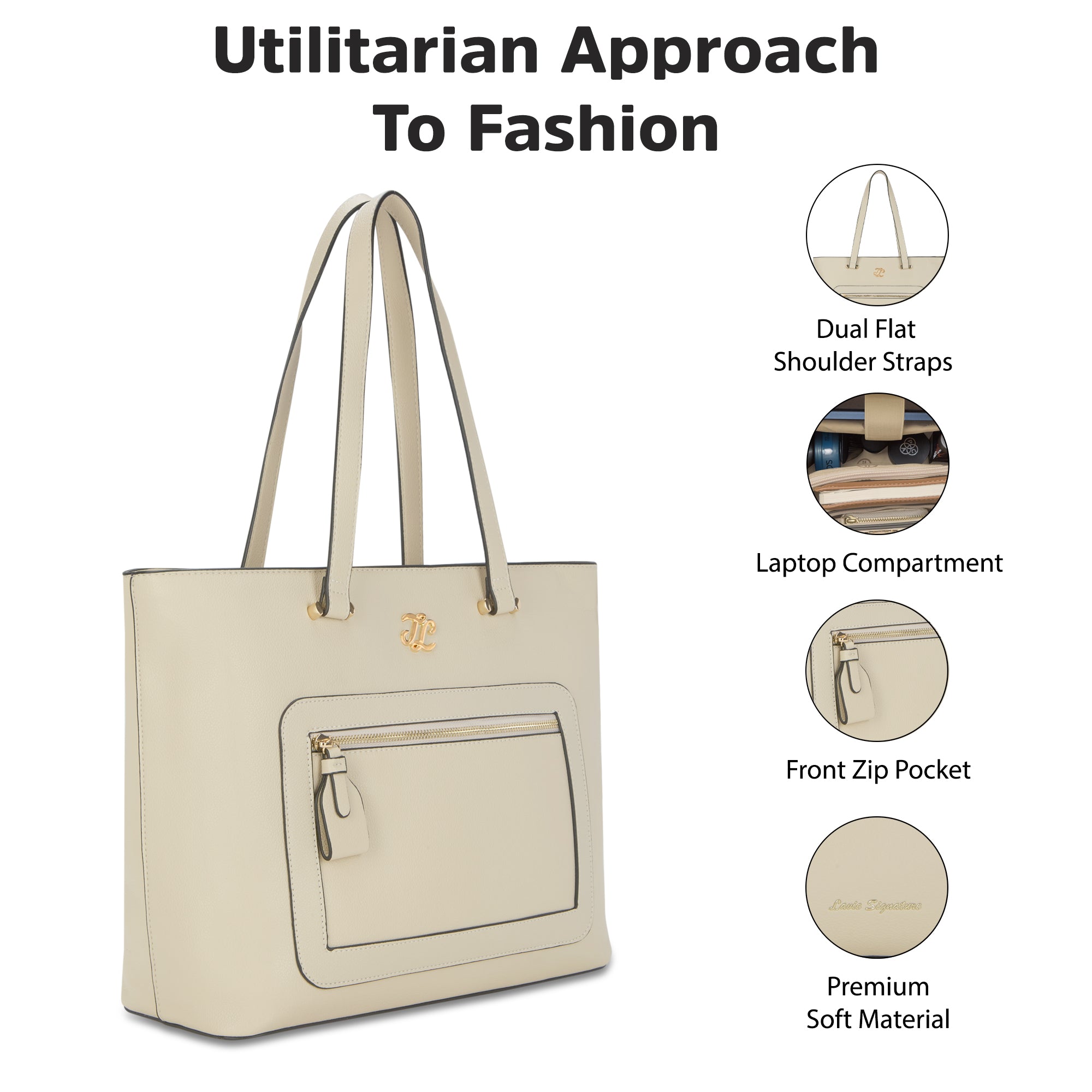 Tsina Large Tote Bag Beige