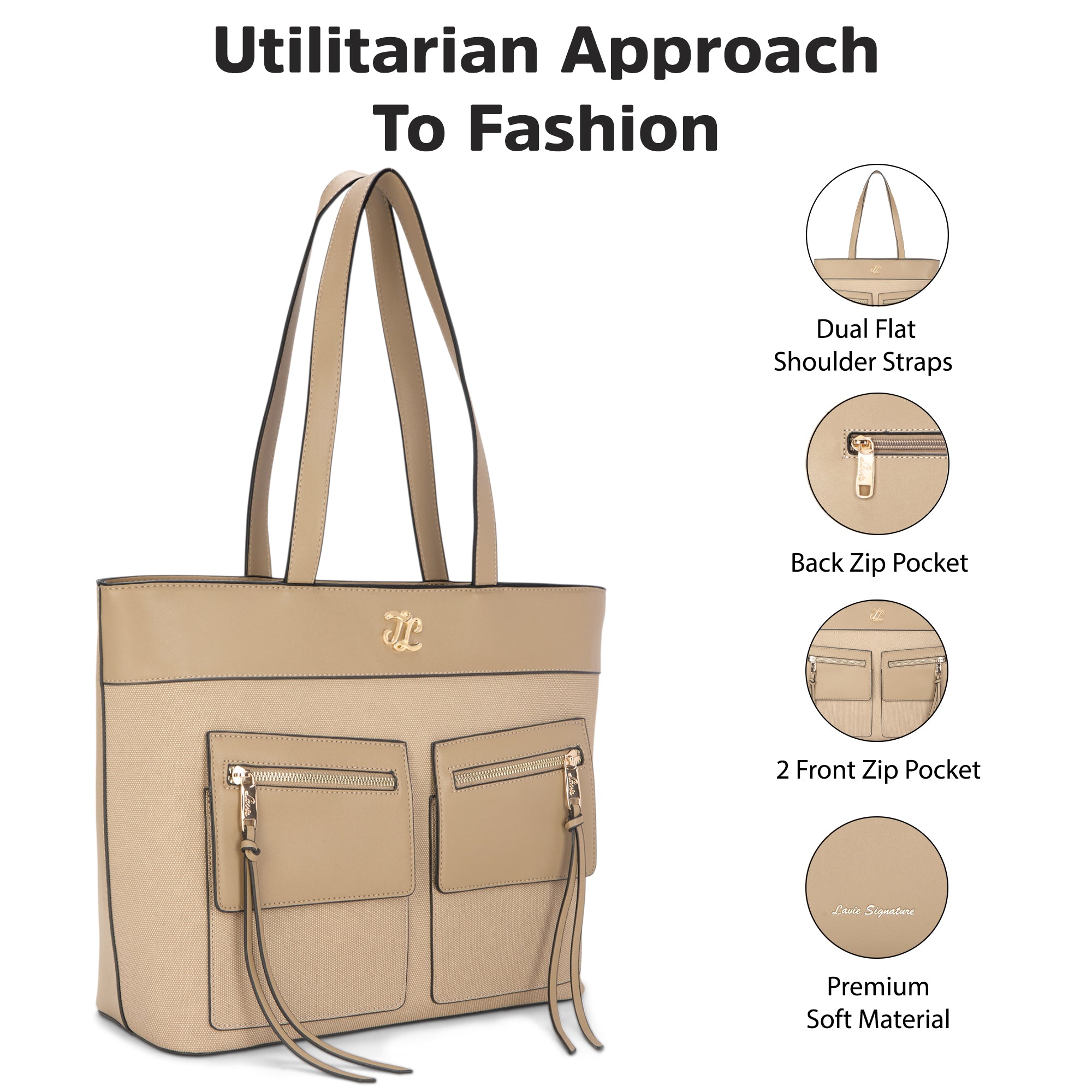 Foresta Large Tote Bag Beige
