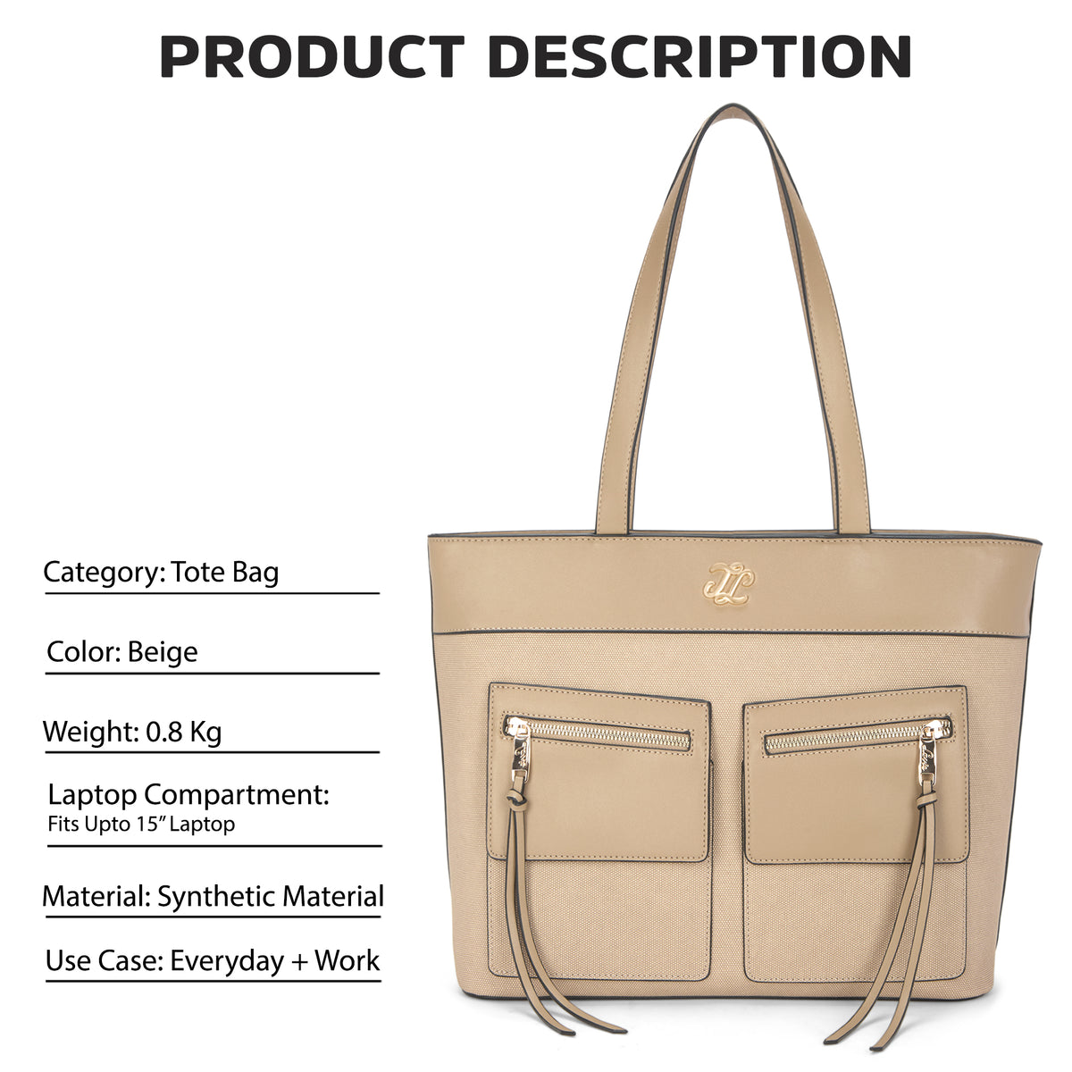 Foresta Large Tote Bag Beige