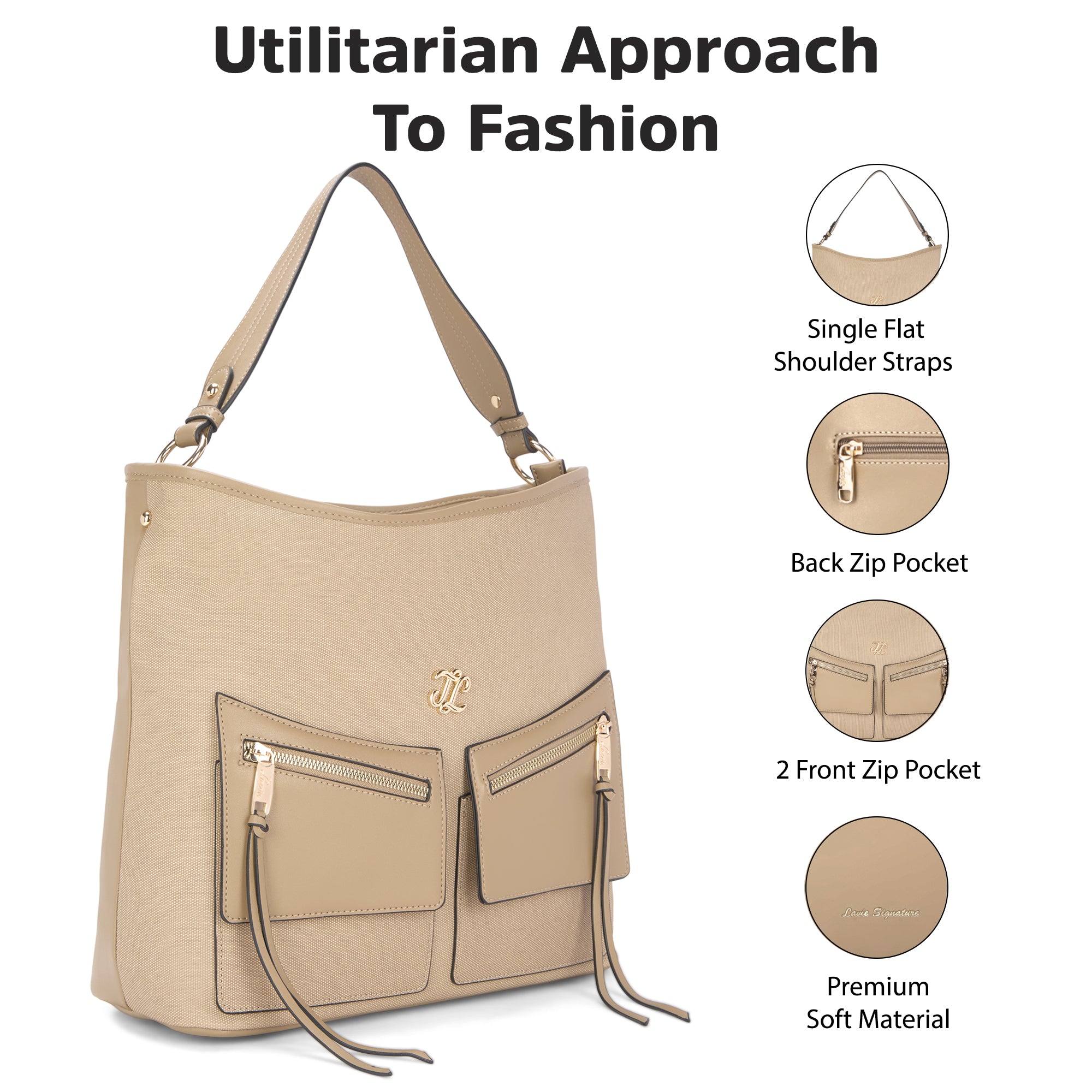Thielsen Large Hobo Beige