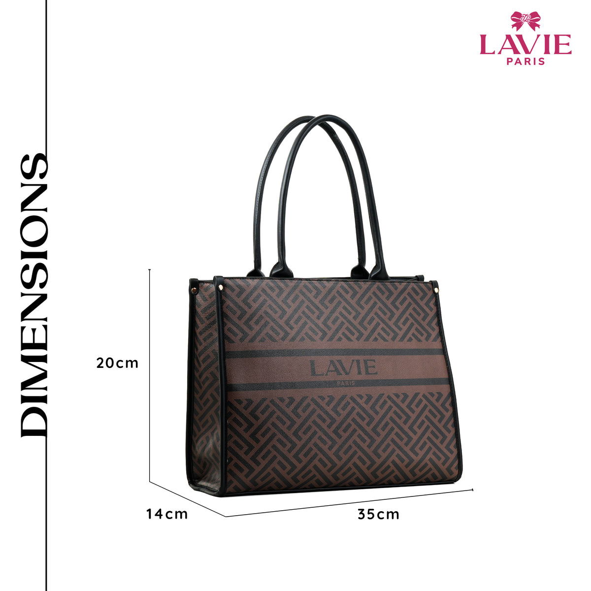 Mono Ll Hugon Xl Box Large Cocoa Laptop Handbag