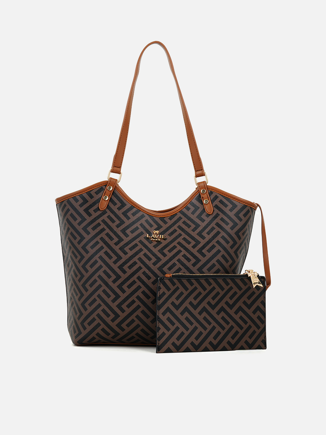Mono Ll Mac Vertical Medium Cocoa Handbag