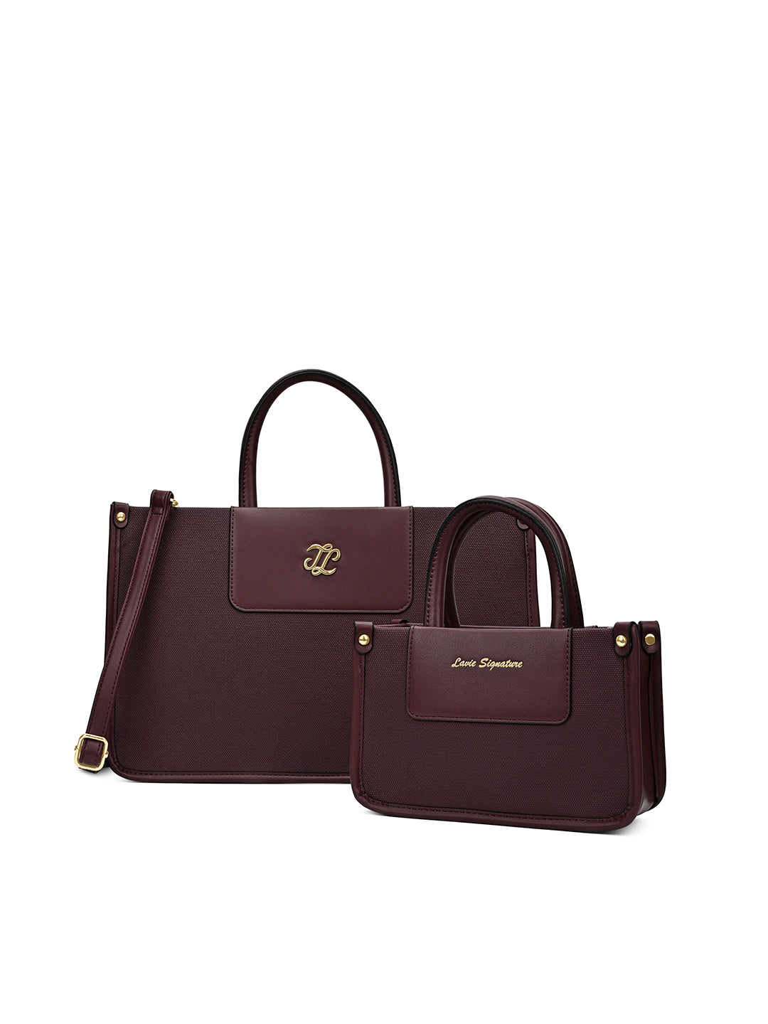 Canva Combo Set Large Wine Tote Bag