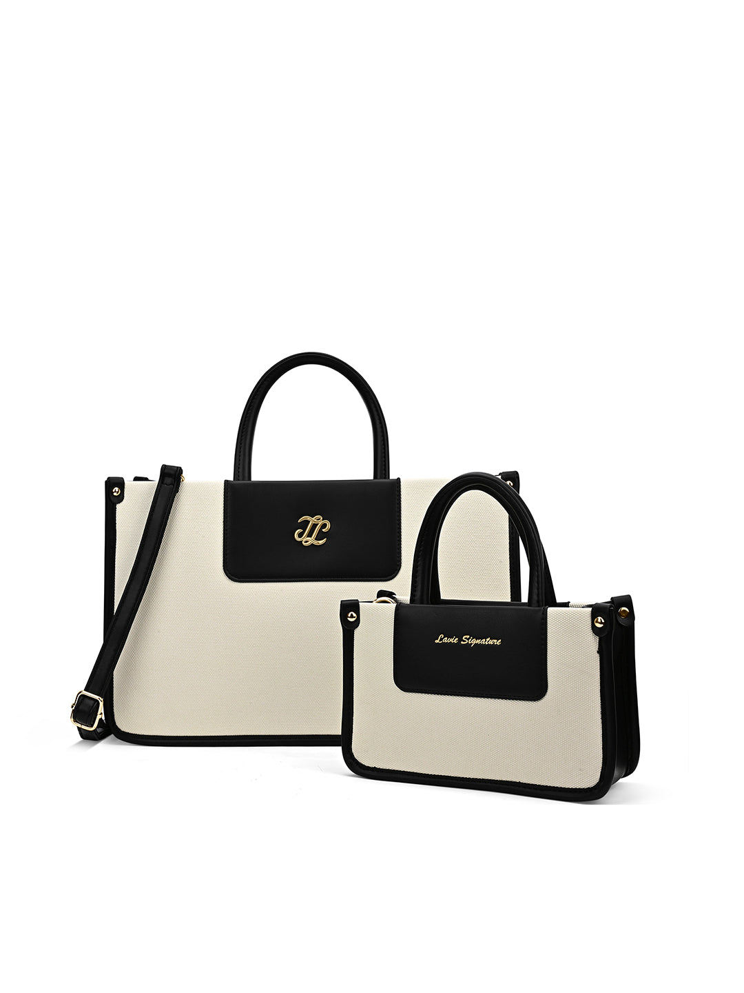 Canva Combo Set Large Off White Tote Bag