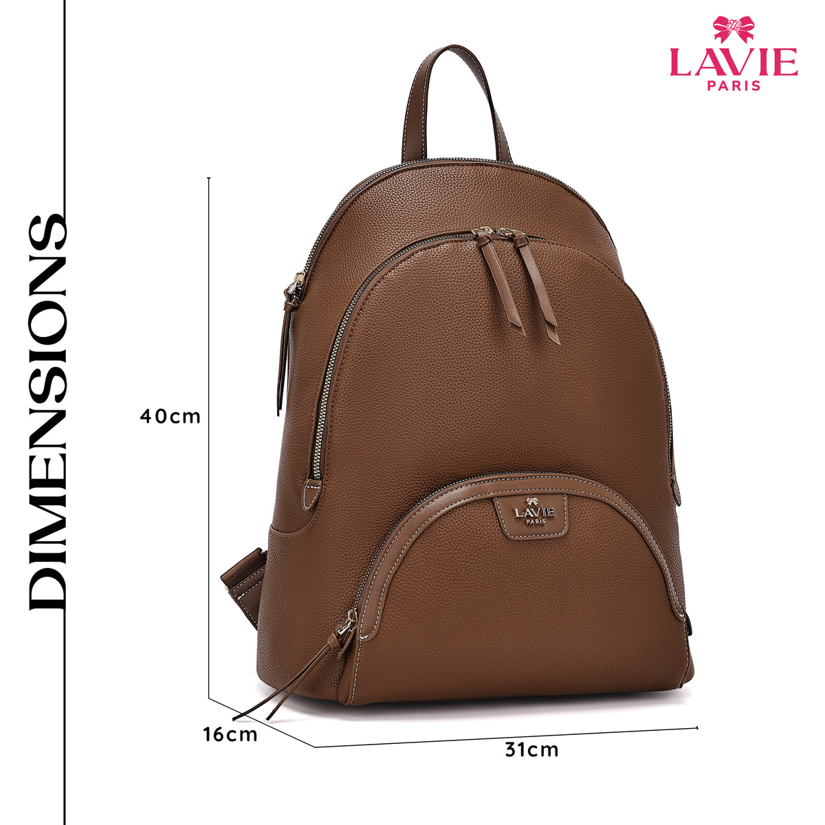 Soft Katey 2 Compartment Large Tan Backpack