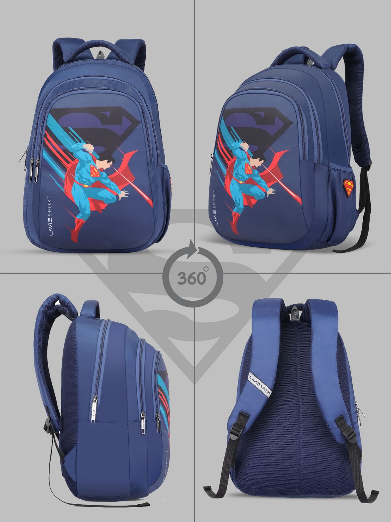 Lavie Sport 22L Ledge Casual Backpack for Girls and Boys|Men & Women Red