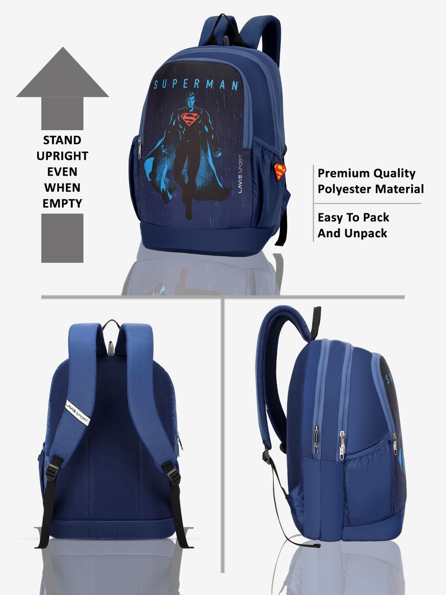 Lavie Sport 22L Ledge Casual Backpack for Girls and Boys|Men & Women Red
