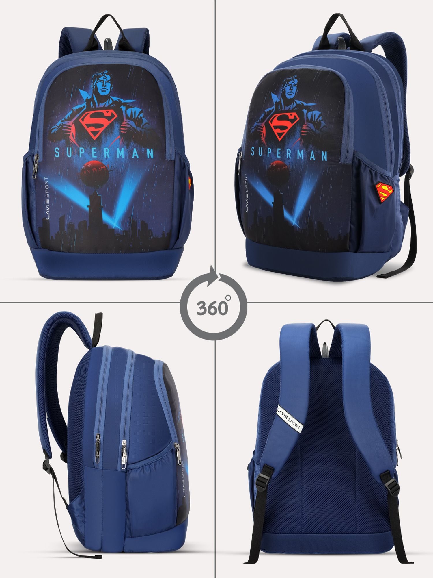 Lavie Sport 22L Ledge Casual Backpack for Girls and Boys|Men & Women Red