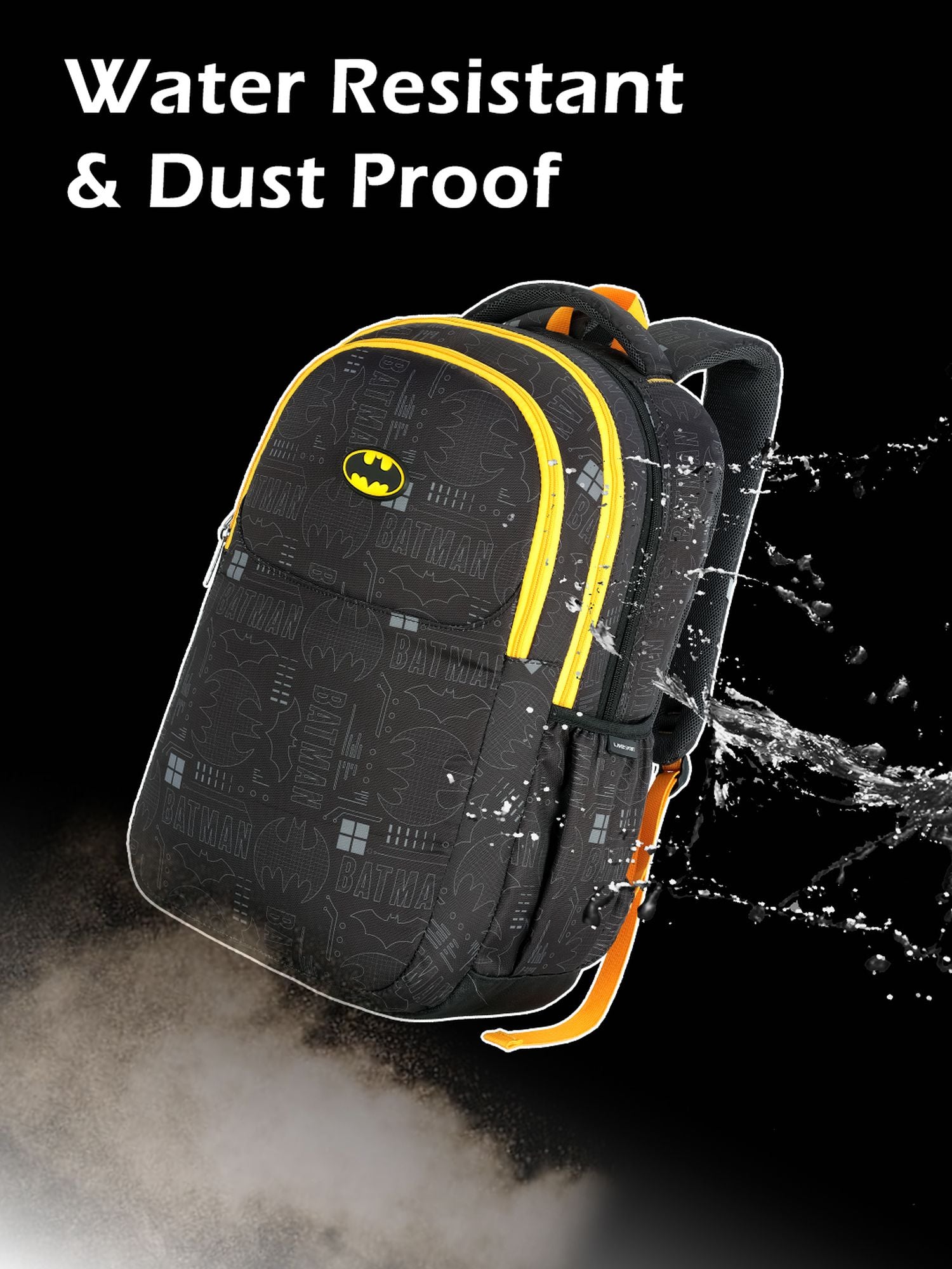 Batman Hero Laptop Backpack Raincover Casual Black